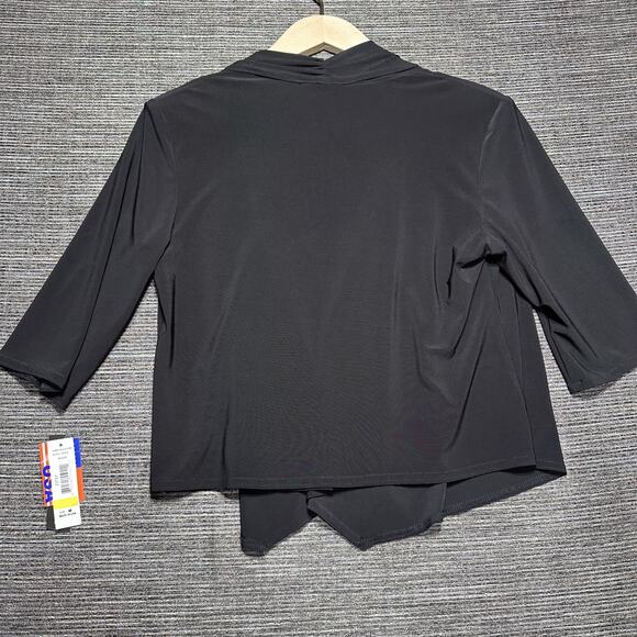 R&M Richards Women's M Black Sheer Cardigan Made in USA - Picture 11 of 13